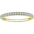 Miadora 14k Yellow Gold 1/4ct TDW Diamond Ring