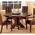 Hudson 60-inch Mocha X-base Round Dining Table