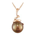 Miadora 14k Pink Gold Cultured Brown FW Pearl Pendant