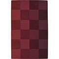 Hand-tufted Red Wool Rug (8' x 10'6)