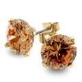 Champagne CZ Fashion Stud Earrings
