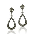 Sterling Silver Marcasite Teardrop Earring
