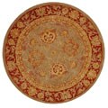 Handmade Tribal Grey Wool Rug (6' Round)