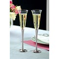 Rhinestone-accented Champagne Flutes (Set of 2)