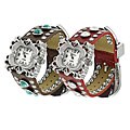 Geneva Platinum Rhinestone Accent Western Watch