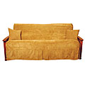 Jacquard Chenille Skirted Futon Slipcover Set