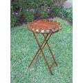 Iron Round Folding Indoor/ Outdoor Plant Table