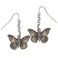 Wild Butterfly Pewter Earrings