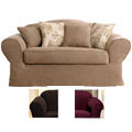 Sure Fit Suede Supreme Washable Loveseat Slipcover