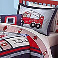 'Fireman' 3-piece Quilt Set