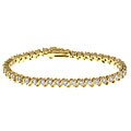 Simon Frank 14k Yellow Gold Overlay CZ Diamoness Bracelet