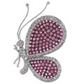 Encore by Le Vian 18k Gold Pink Sapphire Diamond Butterfly Pin