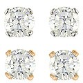 14k Gold 1/4ct TDW Diamond Solitaire Earrings (Set of 3)