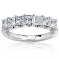 14k White Gold 1ct TDW Princess Cut Diamond Band (H-I, I1-I2)