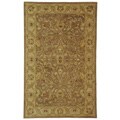 Handmade Antiquities Treasure Brown/ Gold Wool Rug (3' x 5')