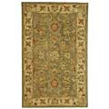 Handmade Antiquities Gem Green Wool Rug (3' x 5')
