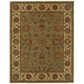 Handmade Heritage Kerman Green/ Gold Wool Rug (8'3 x 11')