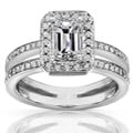 14k Gold 1 1/3ct TDW Emerald Cut Diamond Ring