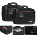 Kroo Black/Red 15-inch Man-made Leather Laptop Case