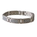 Sabona Grey Magnetic Steel and Carbon Fiber Bracelet