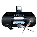 Dual-alarm Stereo Digital Clock Radio w/ iPod Dock