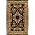Hand-tufted Camelot Black Wool Rug (4' x 6')