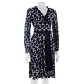 Donna Morgan Printed Jersey Faux Wrap Dress