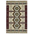 Hand-woven Kuber Flatweave Wool Rug (5' x 8')