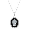 Sterling Silver Cameo Pendant Necklace