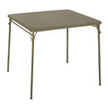 34-inch Square Taupe Folding Table
