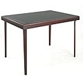 Wooden Folding Table with Vinyl Inset