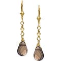 Charming Life 14k Goldfill Smokey Quartz Briolette Earrings