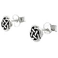 Sterling Silver Celtic Knot Stud Earrings