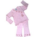 JoJo Designs 2-piece Pink Satin Ribbon Outfit