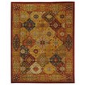 Handmade Heritage Diamond Bakhtiari Multi/ Red Wool Rug (8'3 x 11')