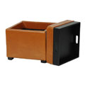 Saddle Square Storage Tray Ottoman