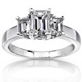 14k White Gold 1 1/4ct TDW Emerald-cut Diamond Engagement Ring (H-I, SI1-SI2)