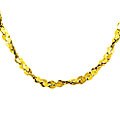 14k Gold Overlay Sterling Silver Serpentine Necklace