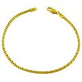 14k Gold Overlay Sterling Silver Popcorn Bracelet
