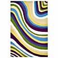 Hand-tufted Color Wave Kids' Rug (4' x 6')