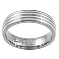 Titanium and Sterling Silver Comfort Band