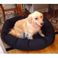Extra Large 52-inch Luxurious Bagel Style Donut Plush Pet Dog Bed