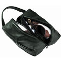 Royce Leather Deluxe Dark Green Shoe Bag