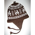 Alpaca Wool Blend Chullo Earflap Hat (Peru)
