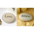 Inspirational 'Believe' Carved Stone