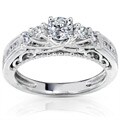 14k Gold 3/4ct TDW Brilliant Diamond Ring with Satin and Velvet Gift Box (H-I, I1-I2)