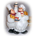 French Chef Hand-painted Large Cookie Jar