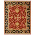 Handmade Oushak Traditional Red Wool Rug (9' x 12')
