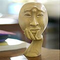 'Man in Thought' Sculpture (Indonesia)