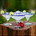 Set of 4 'Transparency' Margarita Cocktail Glasses (Mexico)